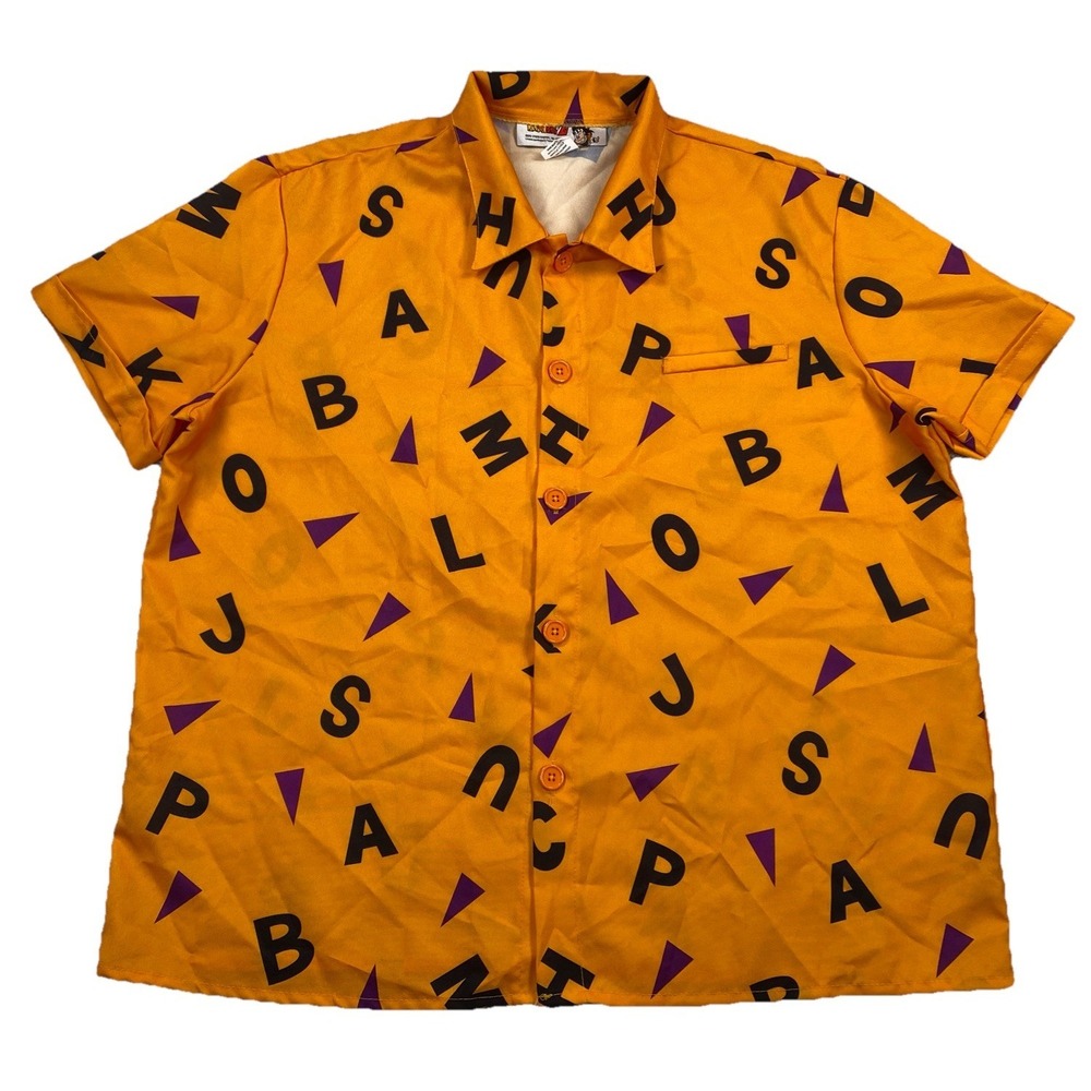 Vintage Dragonball Master Roshi Letter Shirt Adult 2X Orange
